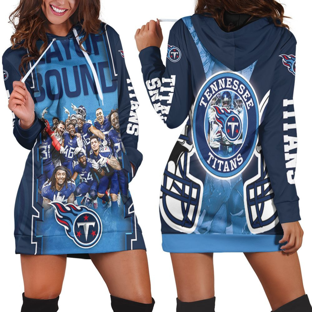 Tennessee Titans Afc South Champions Super Bowl 2021 Playoff Round Hoodie Dress Sweater Dress Sweatshirt Dress