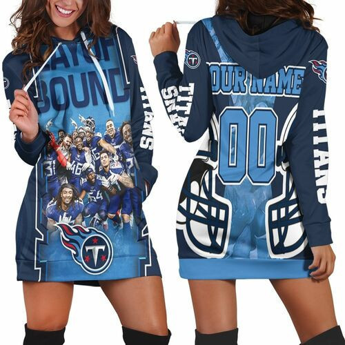 Tennessee Titans Afc South Champions Super Bowl 2021 Playoff Round Personalized Hoodie Dress Sweater Dress Sweatshirt Dress