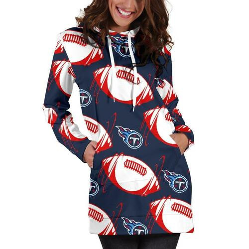 Tennessee Titans Hoodie Dress Sweater Dress Sweatshirt Dress 3d All Over Print For Women Hoodie