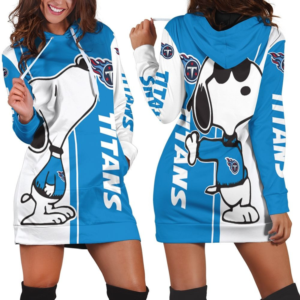 Tennessee Titans Snoopy Lover 3d Hoodie Dress Sweater Dress Sweatshirt Dress