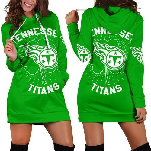 Tennessee Titans St Patricks Day Hoodie Dress Sweater Dress Sweatshirt Dress 3d All Over Print For Women Hoodie