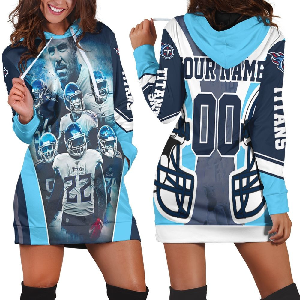 Tennessee Titans Team Afc South Champions Super Bowl 2021 Personalized Hoodie Dress Sweater Dress Sweatshirt Dress