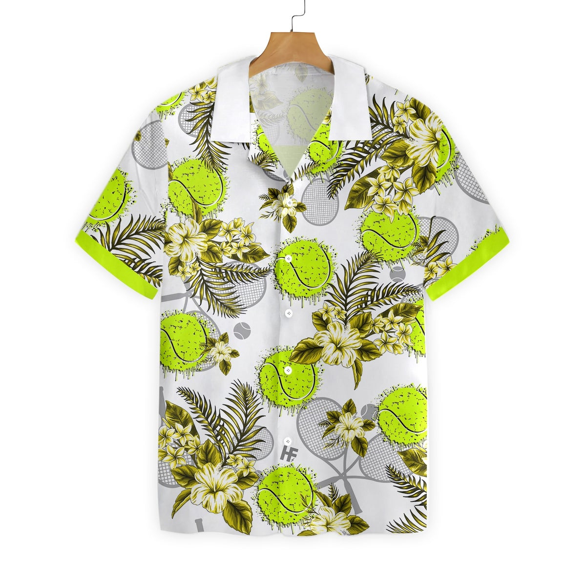 Tennis Ball And Racket Seamless Custom Hawaiian Shirt