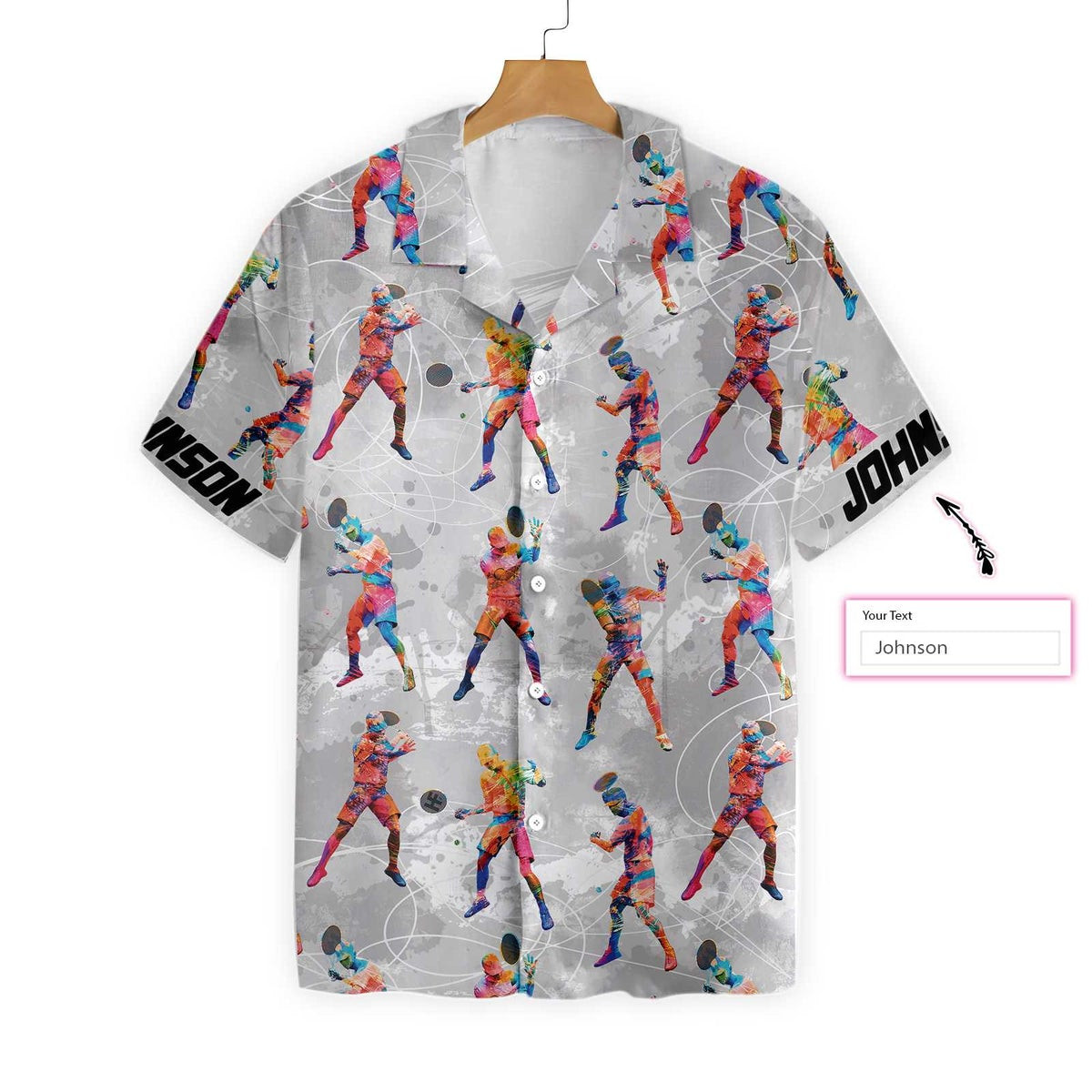 Tennis Color Seamless Pattern With Tennis Ball Custom Hawaiian Shirt
