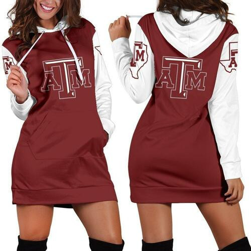 Texas Am Aggies Hoodie Dress Sweater Dress Sweatshirt Dress 3d All Over Print For Women Hoodie