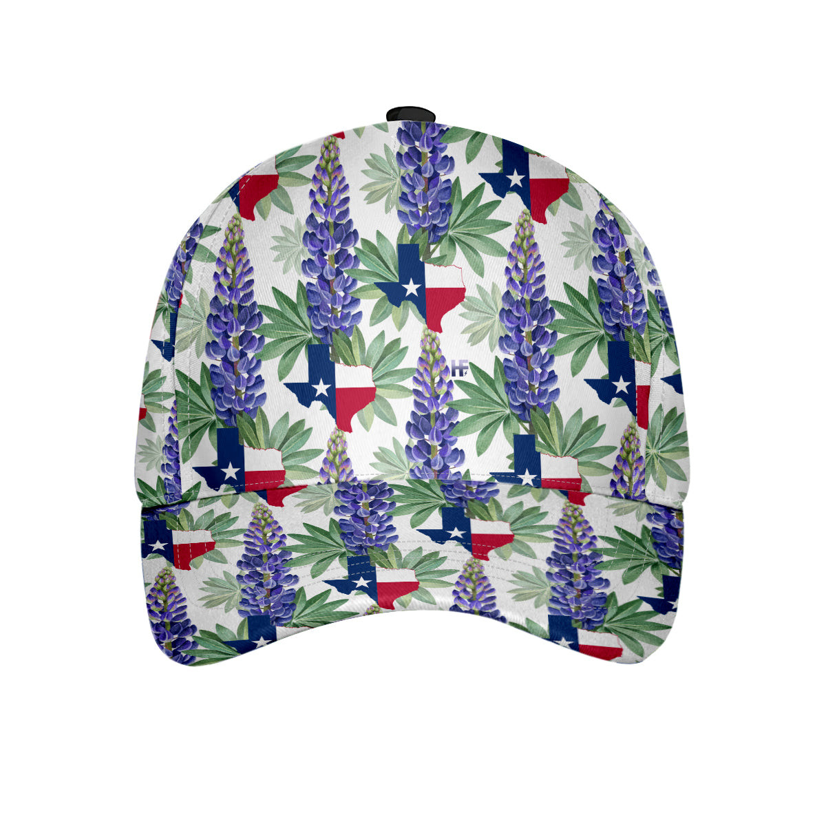 Texas Bluebonnet Pattern Cap