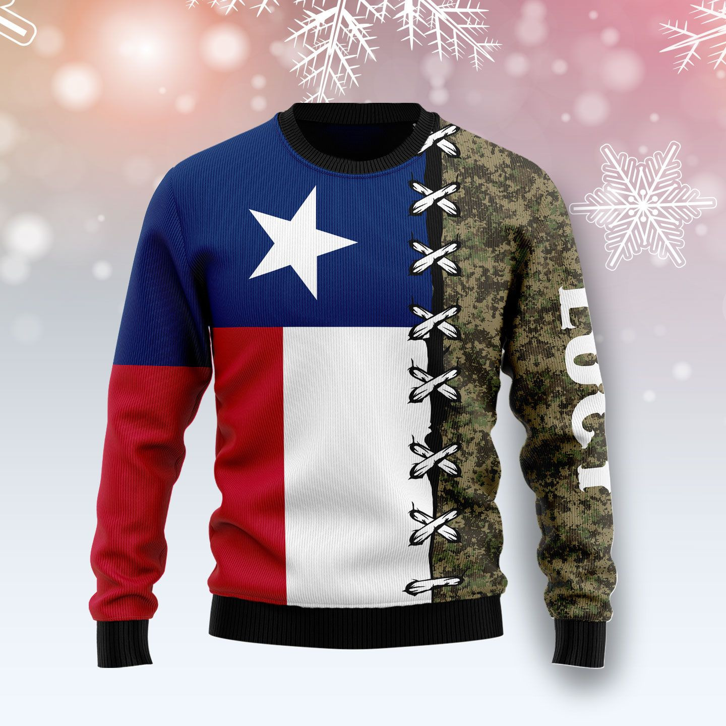 Texas Camo Ugly Christmas Sweater