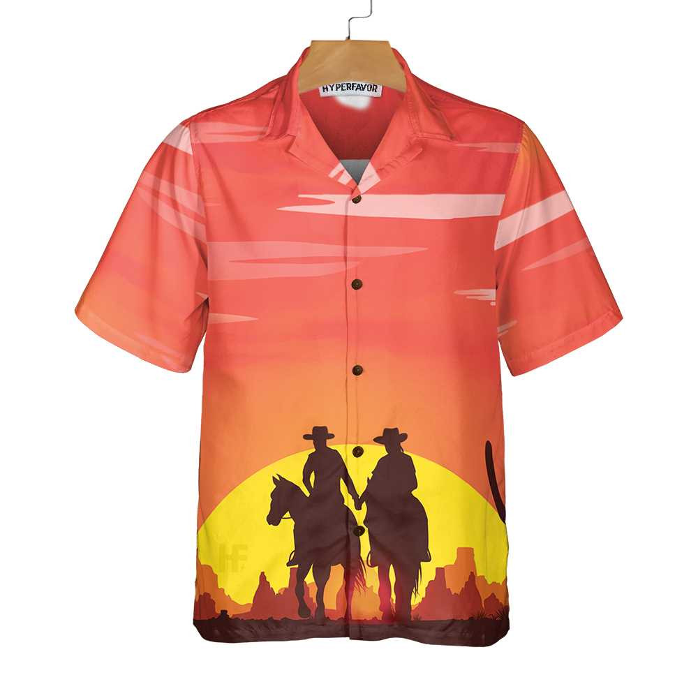 Texas Couple Cowboy Texas Hawaiian Shirt Vinatge Texas Cowboy Shirt For Texans