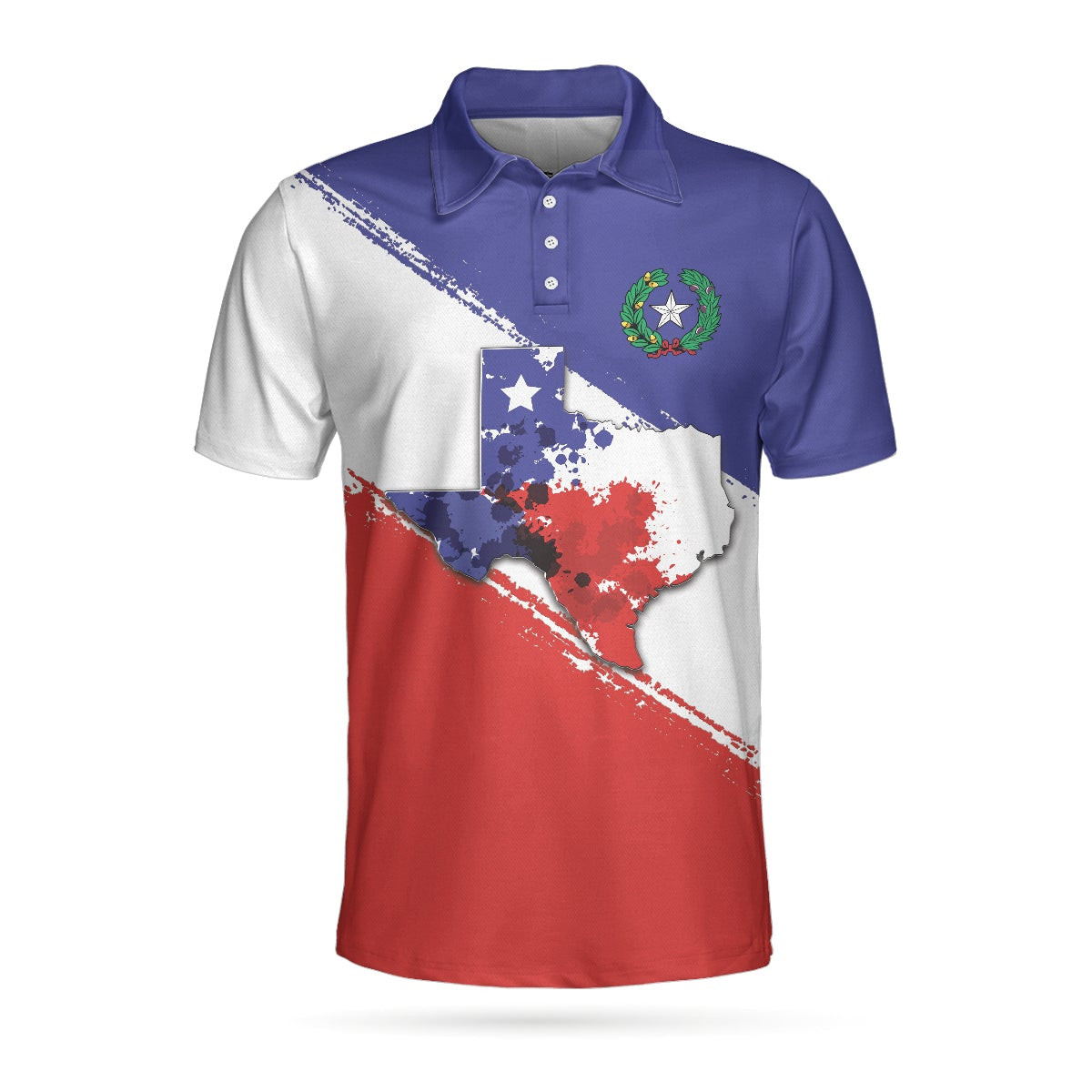 Texas Flag All Over Print Polo Shirt For Golf Texas Map And Flag Polo Shirt Texas Proud Shirt For Men