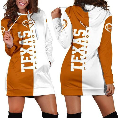 Texas Football Hoodie Dress Sweater Dress Sweatshirt Dress 3d All Over Print For Women Hoodie