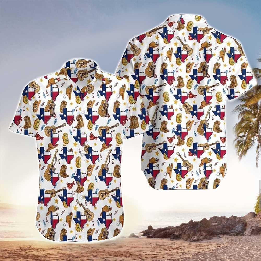 Texas Hawaiian Shirt Summer Aloha Shirt