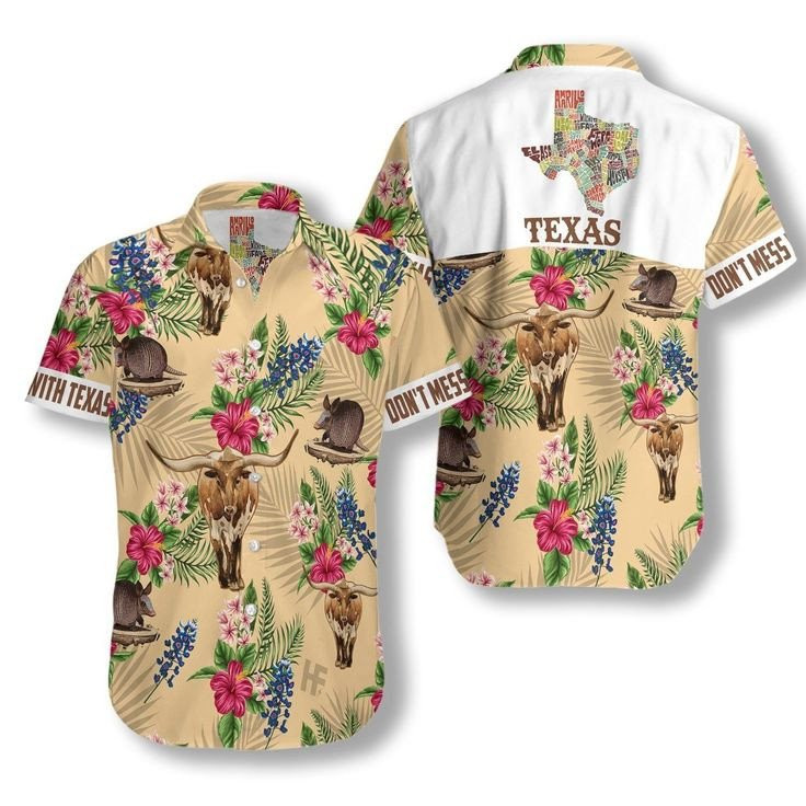 Texas Insignia Proud Hawaiian Shirt Summer Aloha Shirt