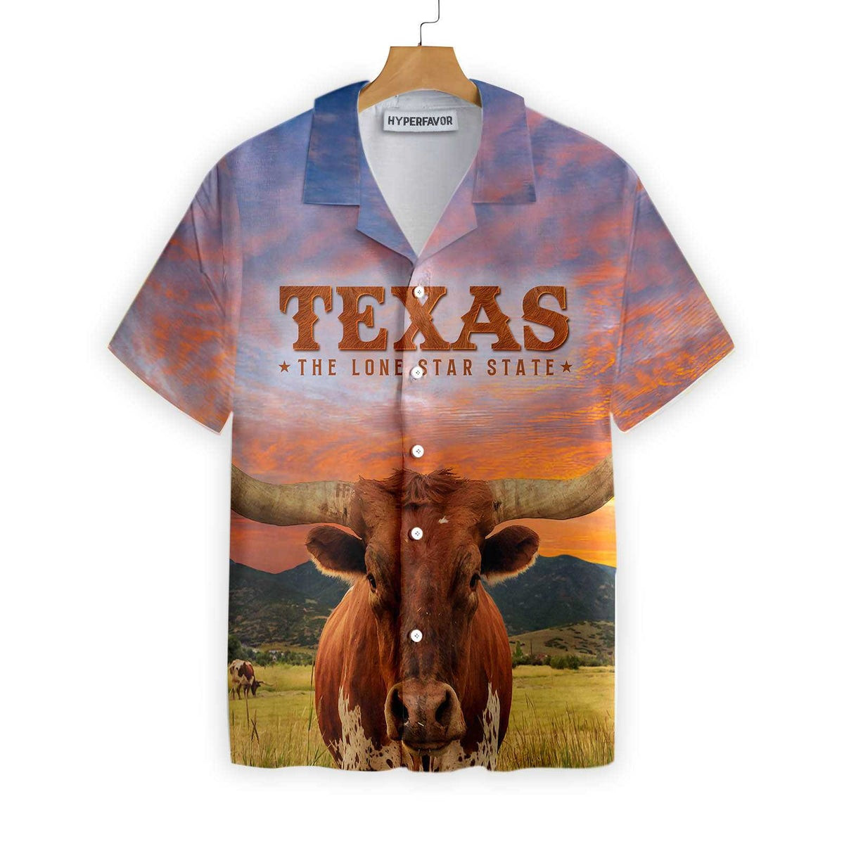 Texas Longhorn Bull Hawaiian Shirt Unique Texas Shirt For Texas Lovers