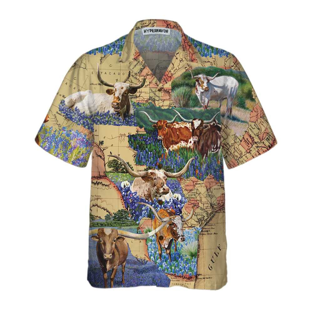 Texas Longhorn Hawaiian Shirt Unique Texas Shirt Gift For Texas Lovers