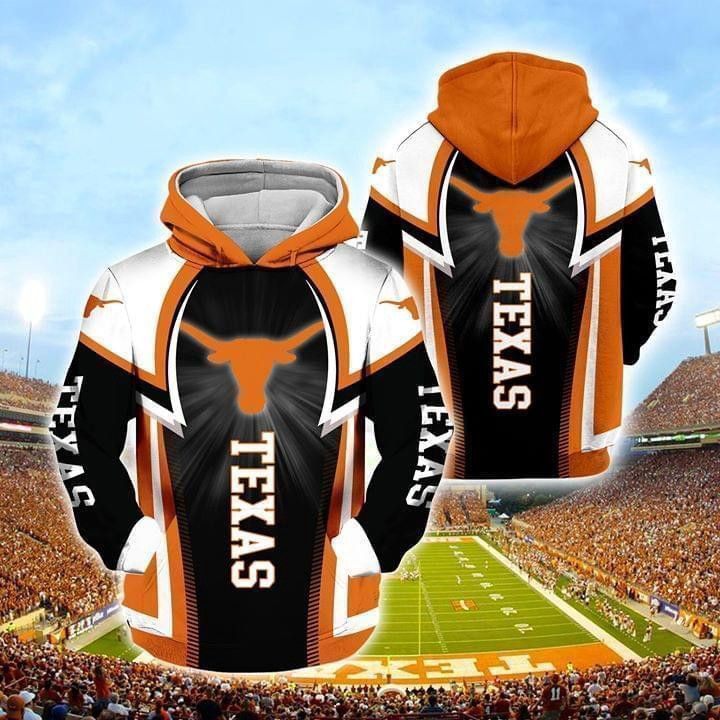 Texas Longhorns Fan Pullover And Zip Pered Hoodies Custom 3D Graphic Printed 3D Hoodie All Over Print Hoodie For Men For Women