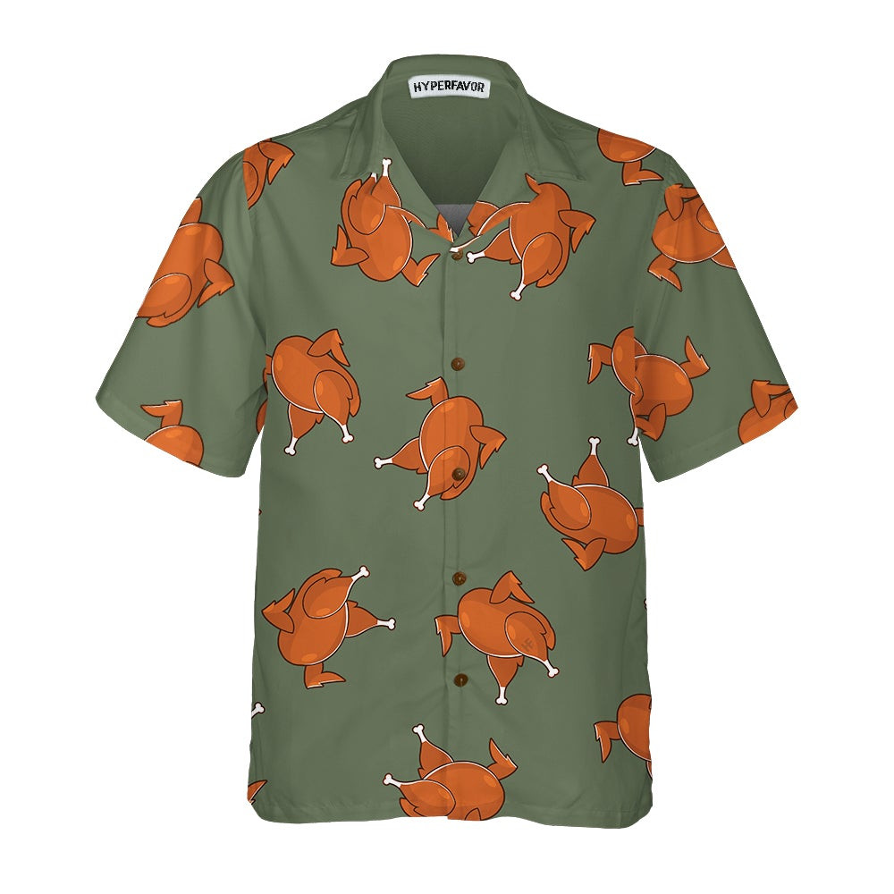 Thanksgiving Day Roasted Turkey Pattern Hawaiian shirt Funny Thanksgiving Shirt Gift For Thanksgiving Day