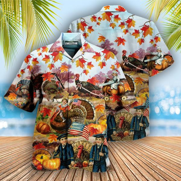 Thanksgiving Give Thanks Edition - Hawaiian Shirt - Hawaiian Shirt For Men