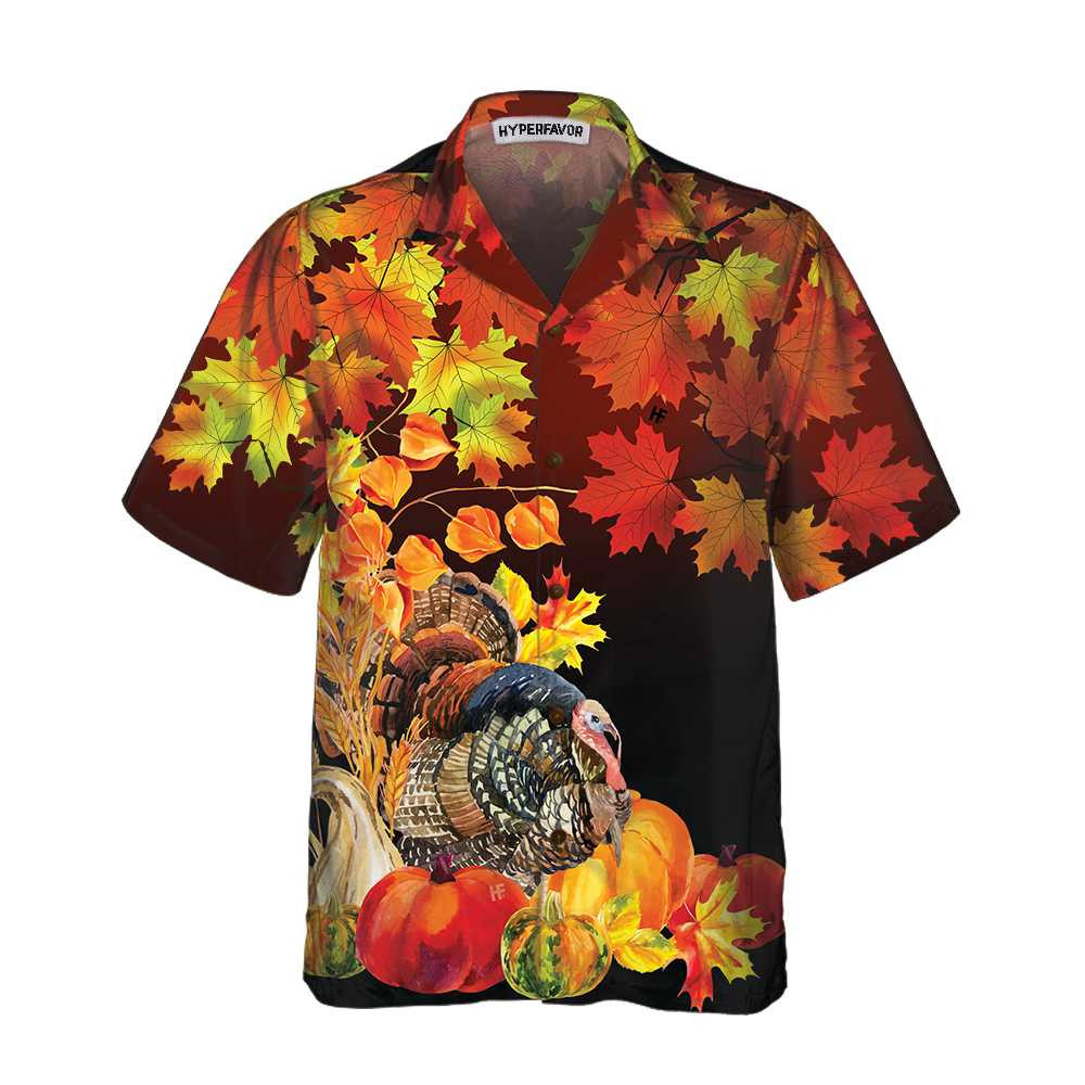 Thanksgiving Turkey Birds With Harvest Hawaiian Shirt Thanksgiving Gobble Shirt Funny Gift For Thanksgiving Day