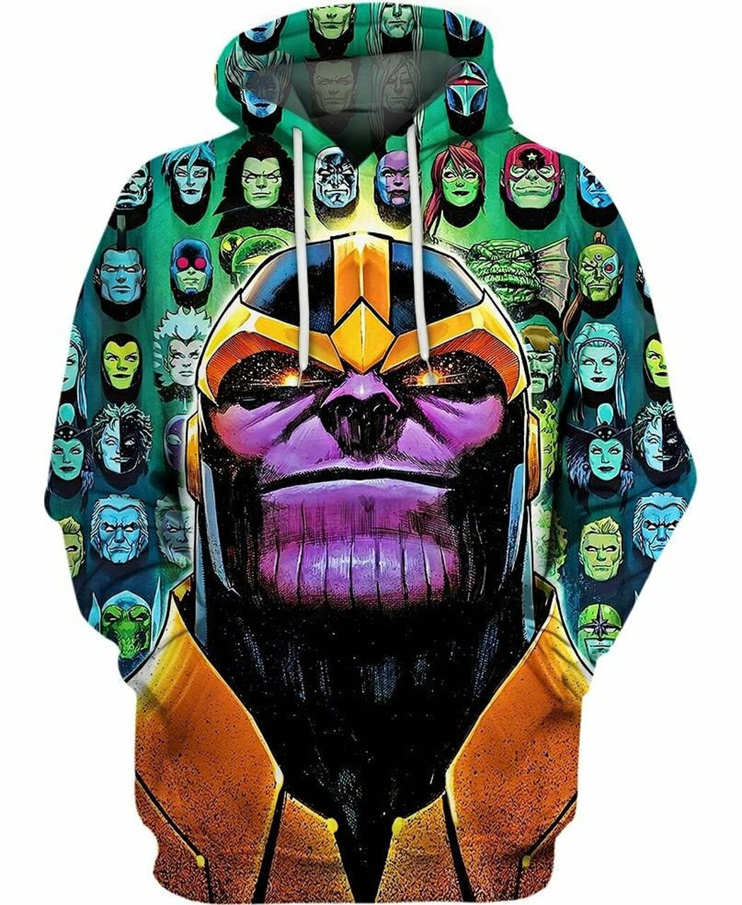Thanos Arrives On Earth 3d All Over Print Hoodie