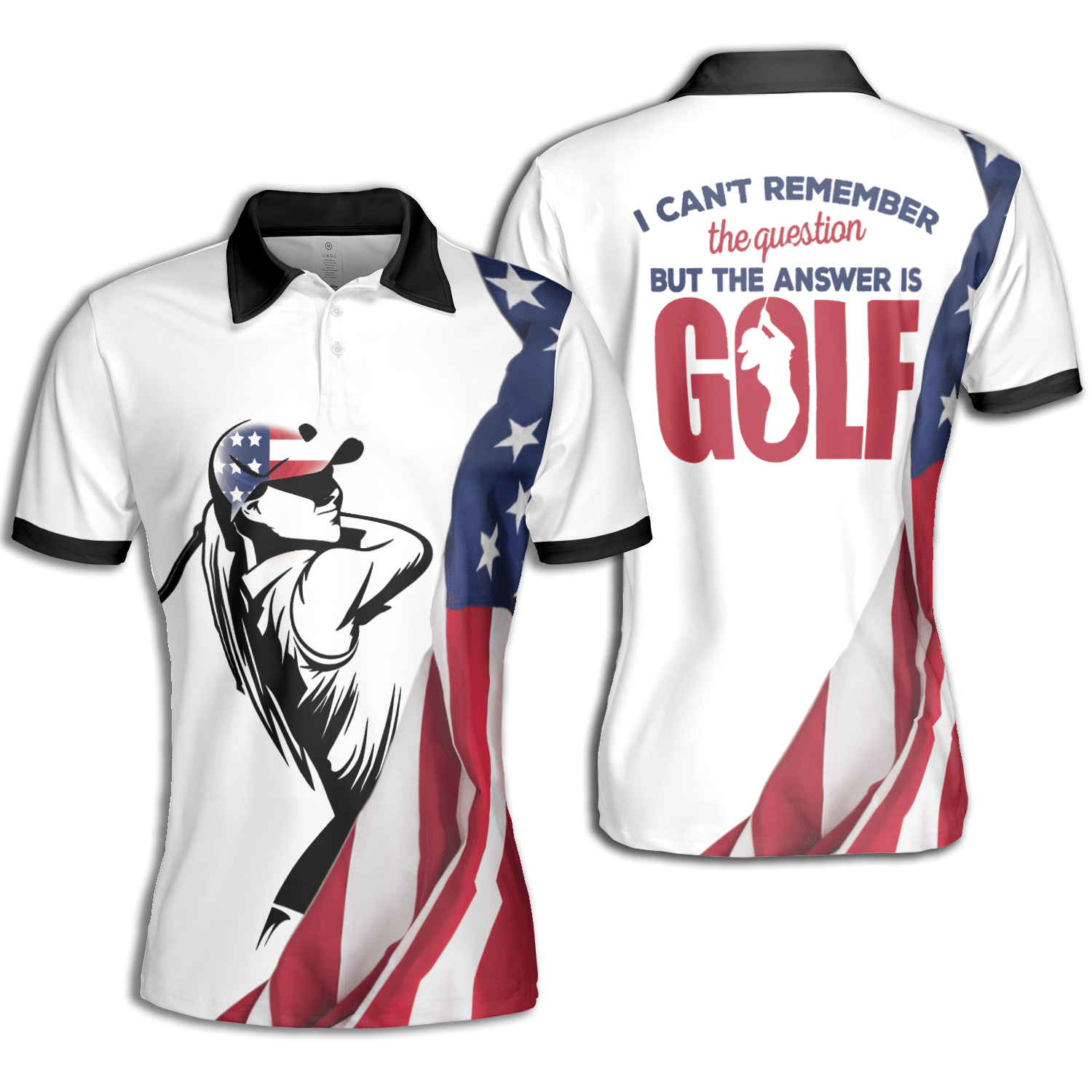 The Answer Is Golf Women Short Sleeve Woman Polo Shirt