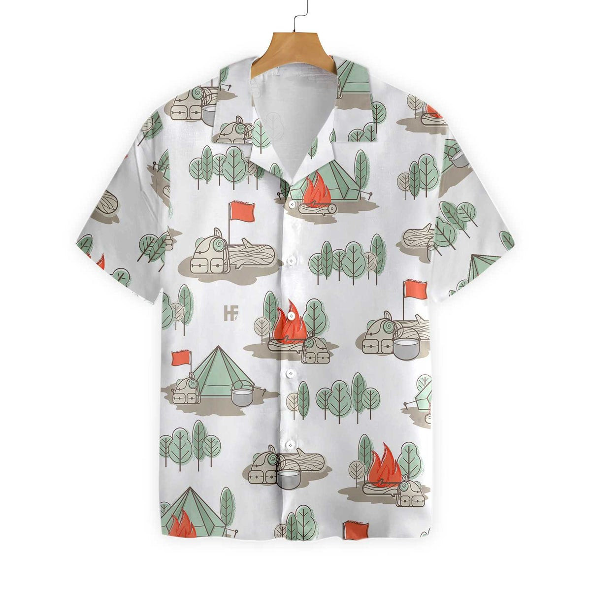 The Best Days Are Spent Camping Hawaiian Shirt