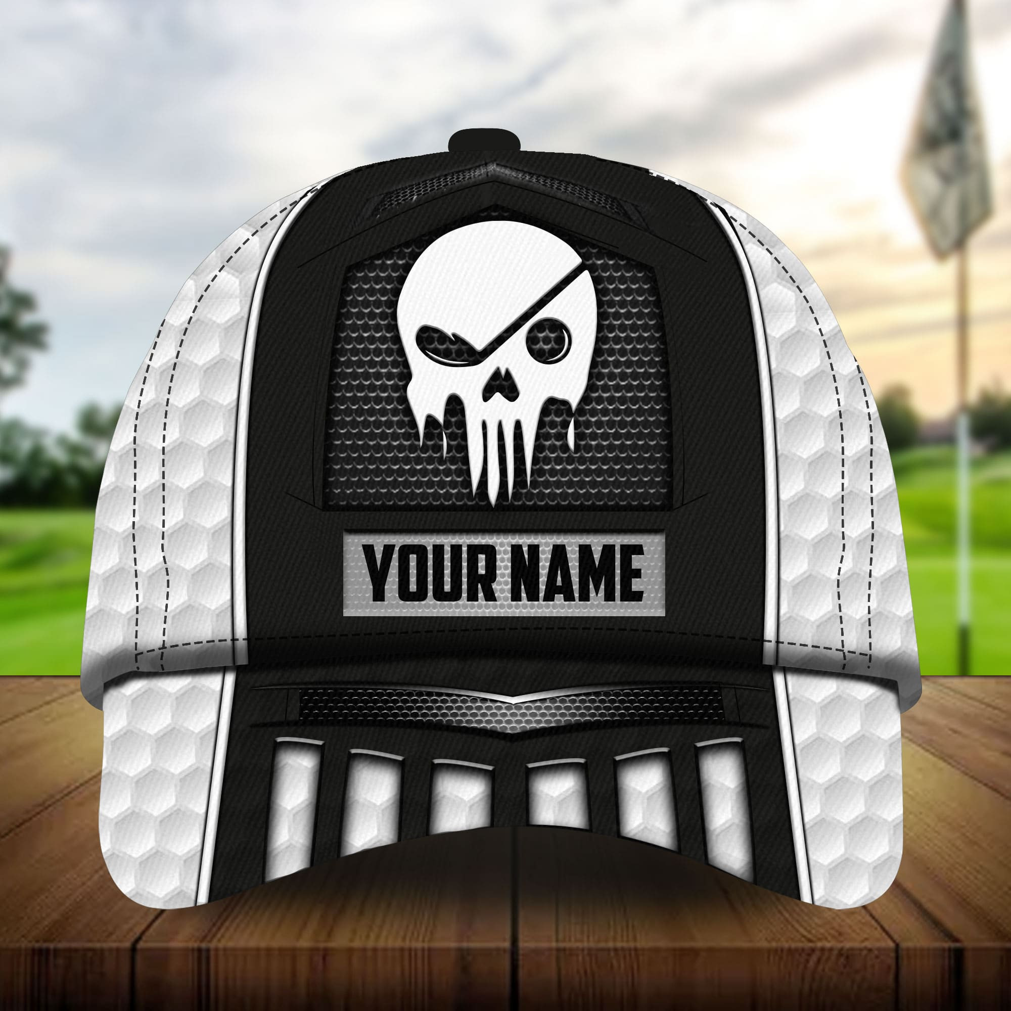 The Best Skull Golf 3D Hats Multicolored Personalized Classic Cap