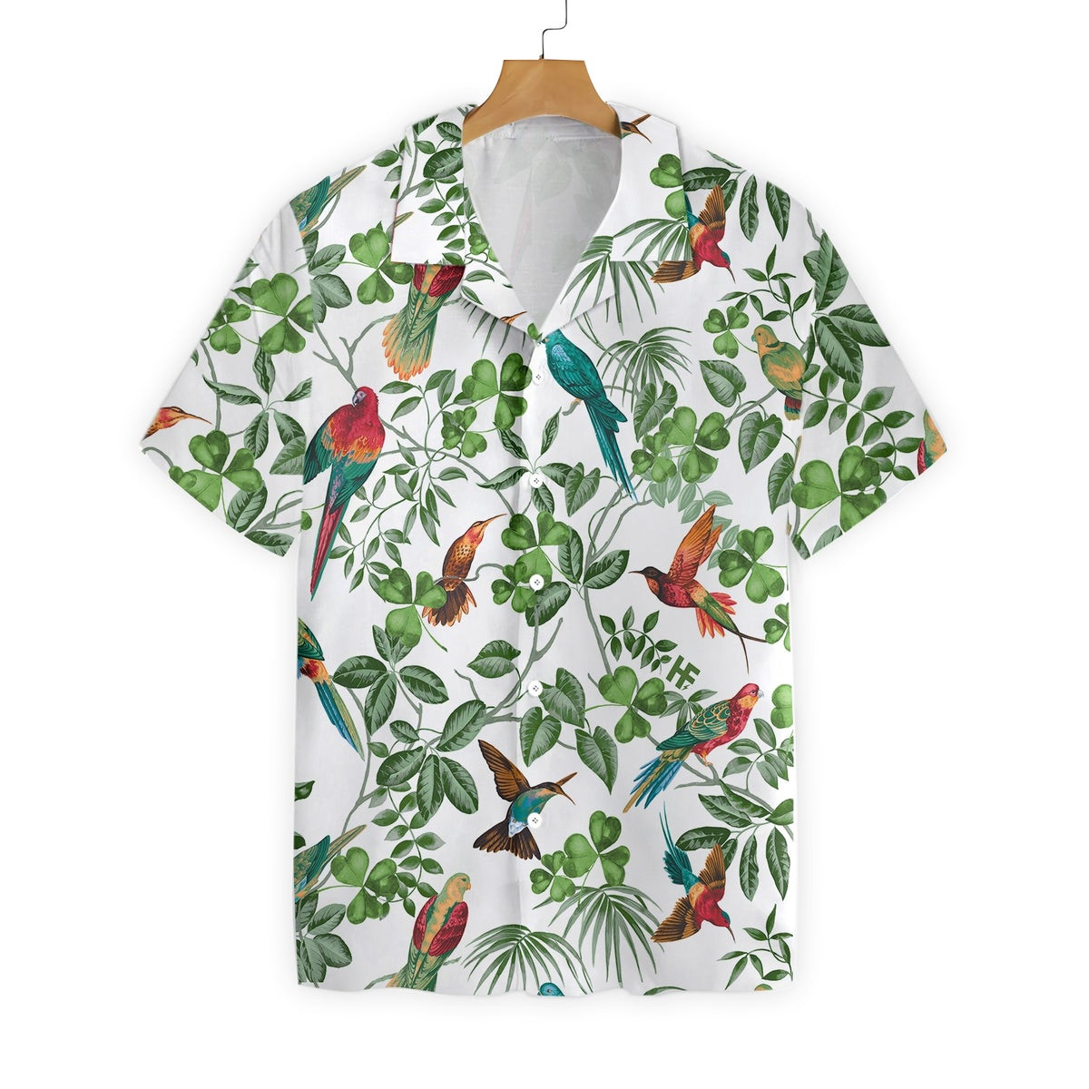 The Celtic Cross Harp Irish Shamrock Hawaiian Shirt