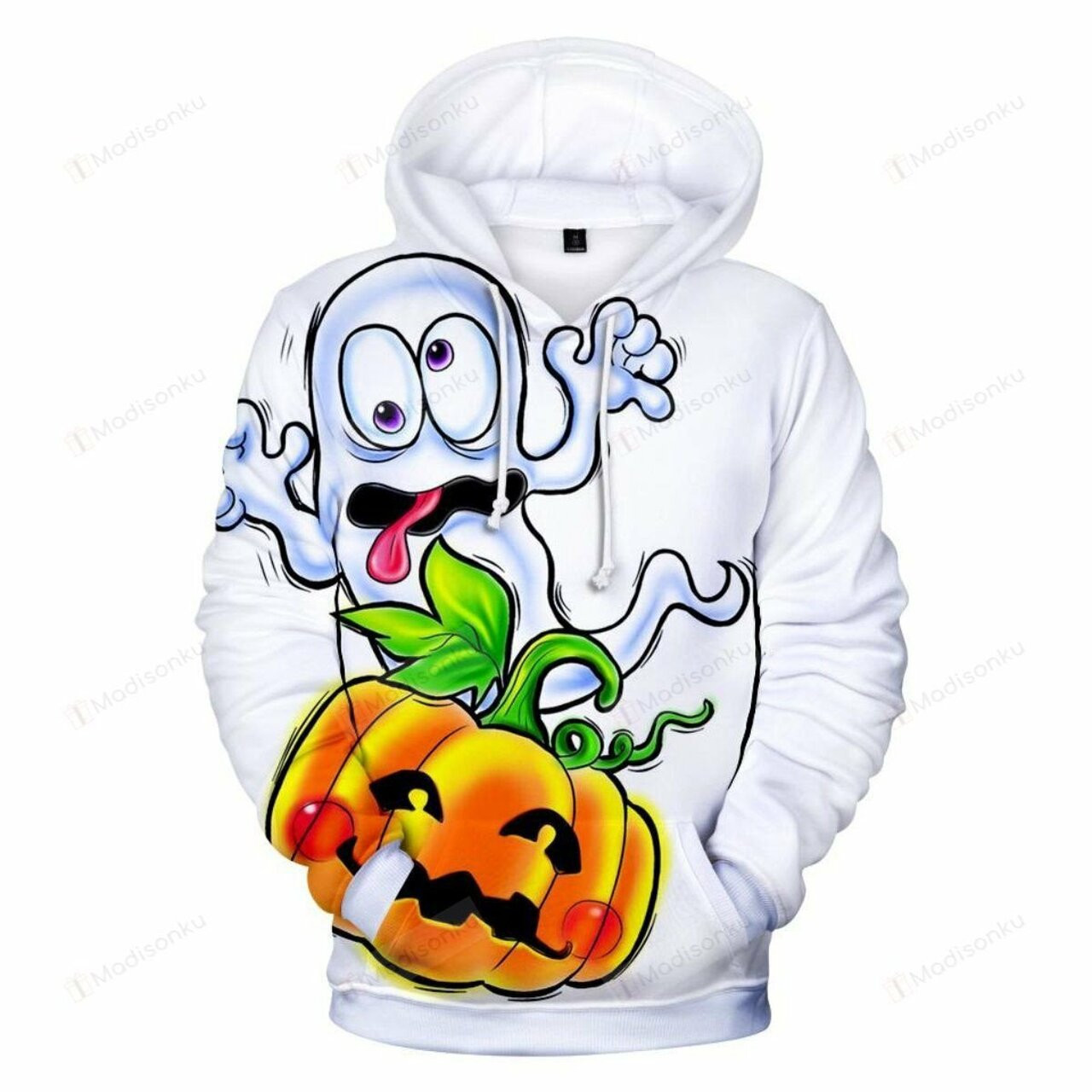 The Crazy Ghost 3d All Over Print Hoodie