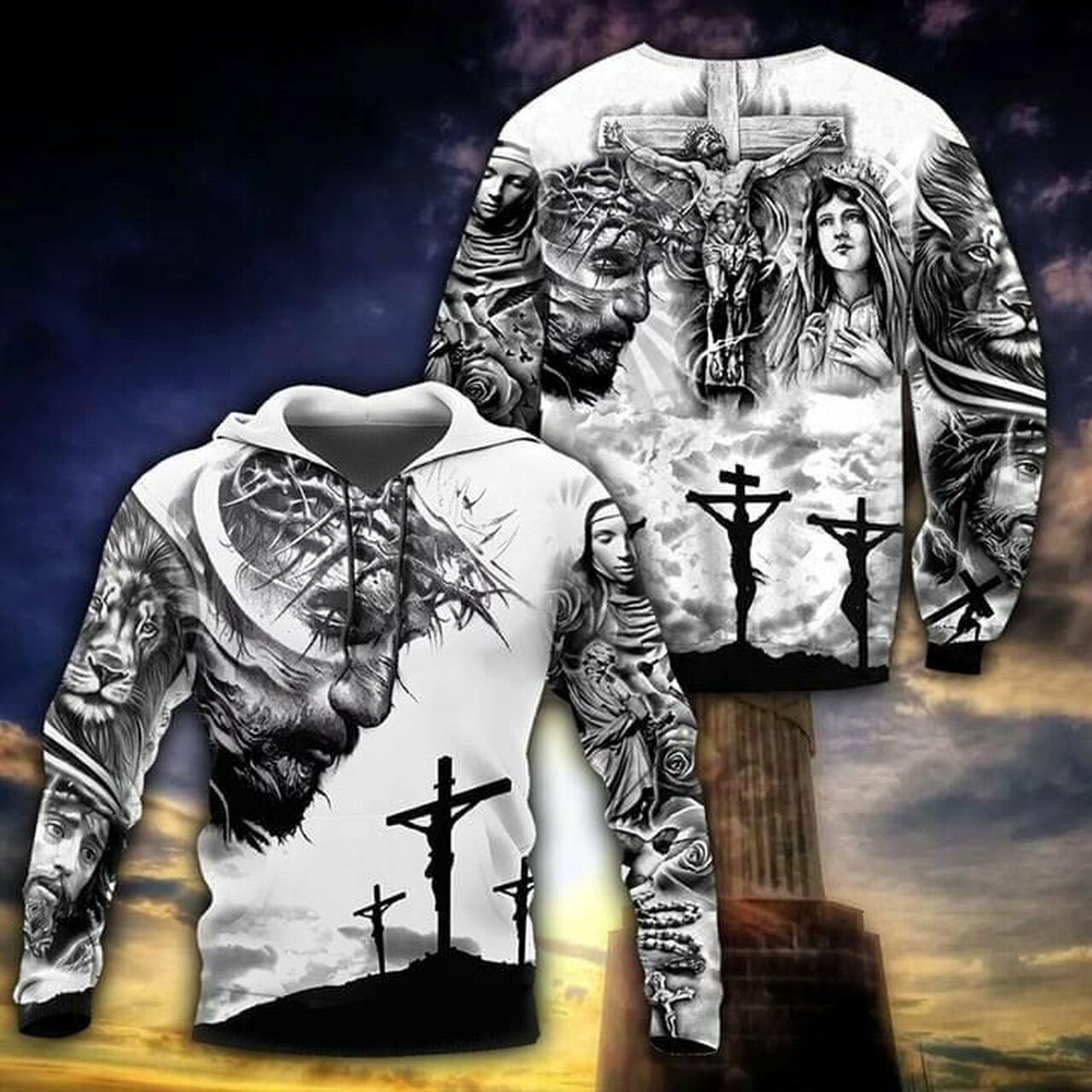 The Crucifixion Of Jesus 3d All Over Printed Hoodie