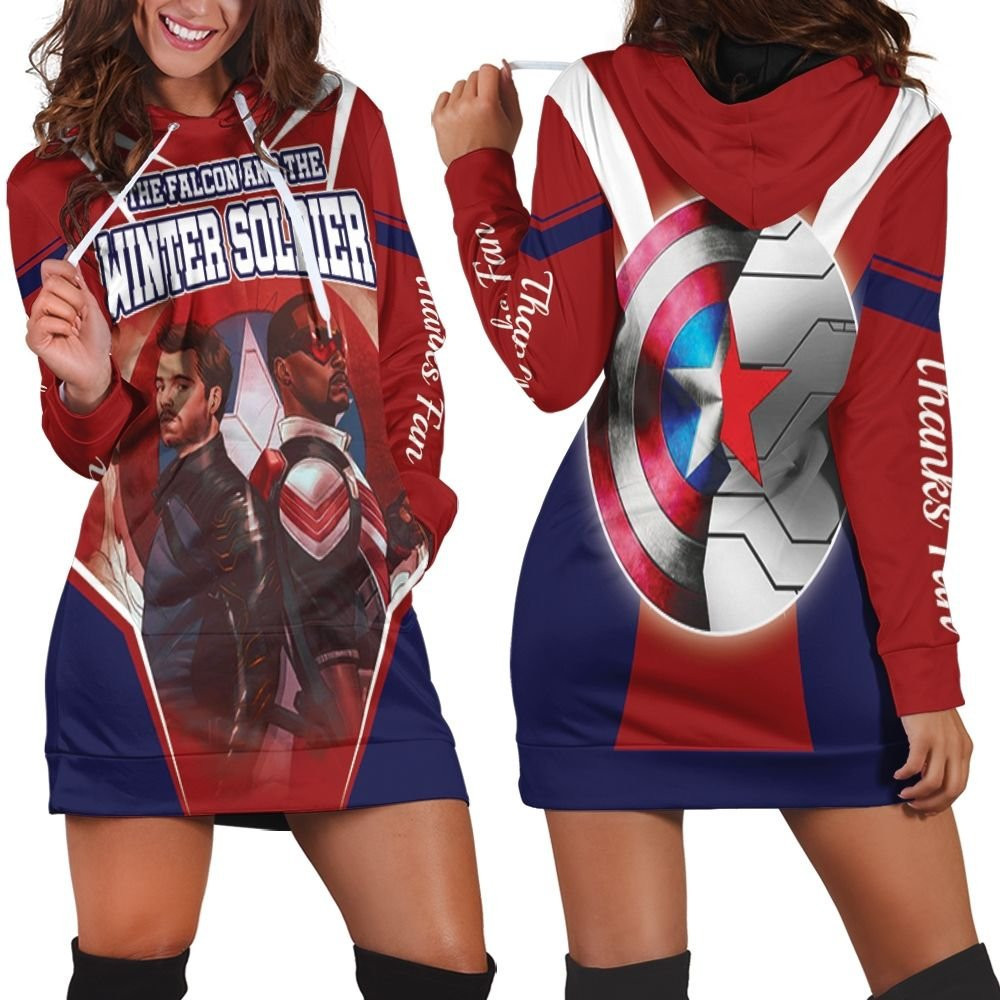 The Falcon And The Winter Soldier Connection Hoodie Dress Sweater Dress Sweatshirt Dress