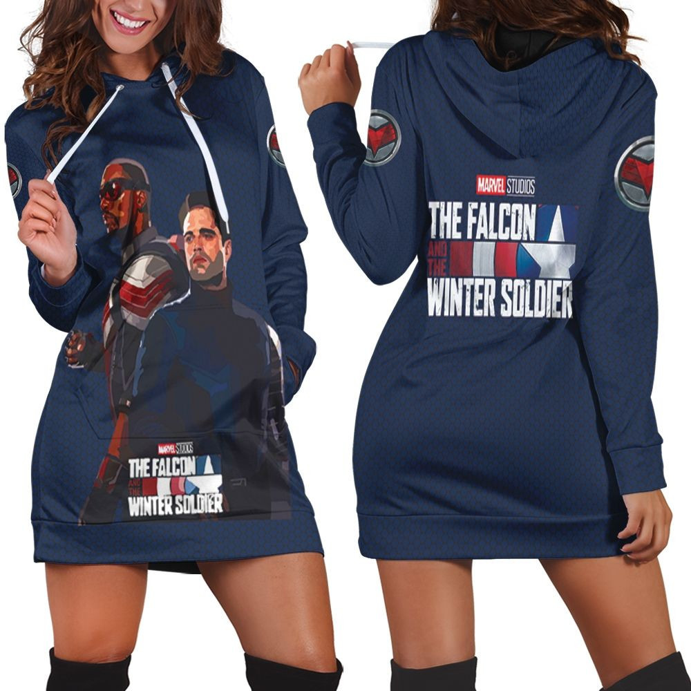 The Falcon And The Winter Soldier New Heroes Hoodie Dress Sweater Dress Sweatshirt Dress