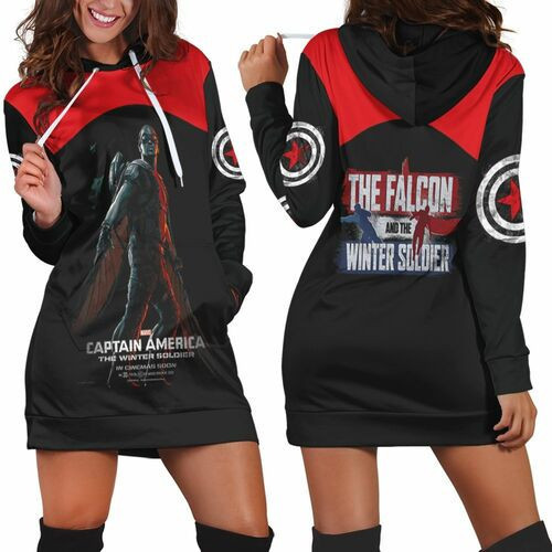 The Falcon And The Winter Soldier The Falcon New Captain America Hoodie Dress Sweater Dress Sweatshirt Dress