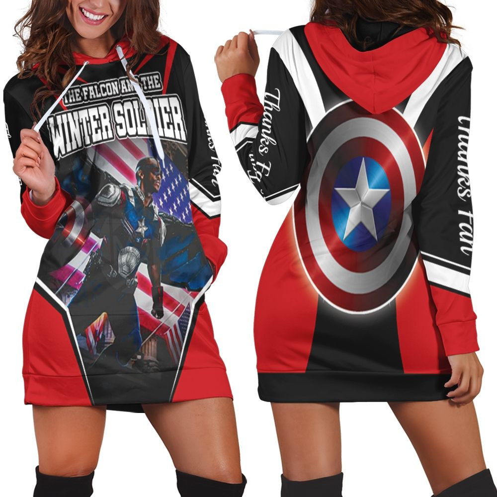 The Falcon New Captain America Hoodie Dress Sweater Dress Sweatshirt Dress