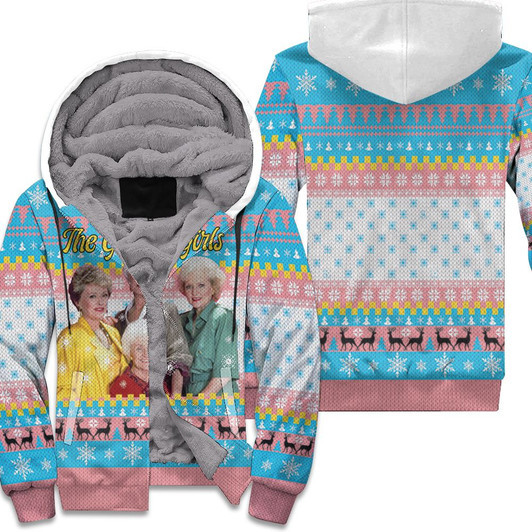 The Golden Girls Fan Christmas Knitting Pattern Sweatshirt 3D Fleece Hoodie