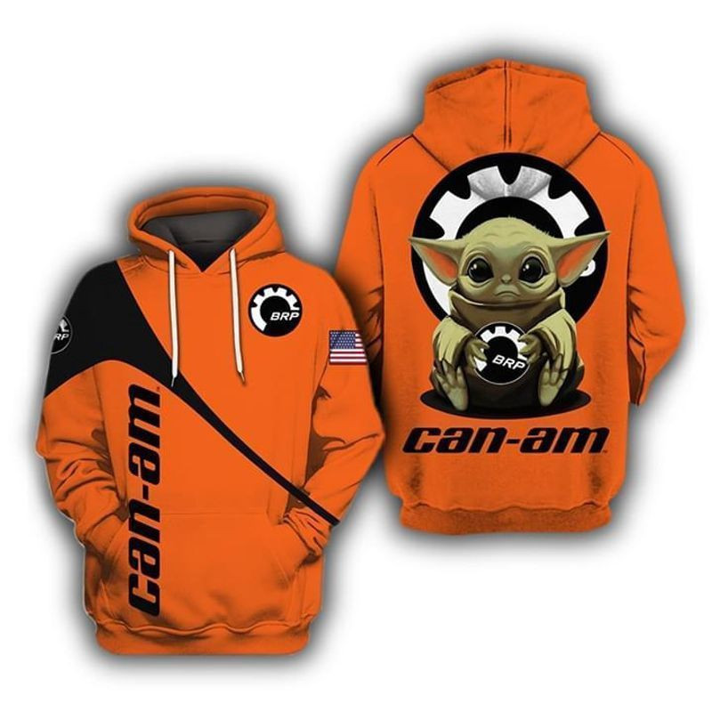 The Mandalorian Baby Yoda Holding Can Am Pullover And Zip Pered Hoodies Custom 3D Graphic Printed 3D Hoodie All Over Print Hoodie For Men For Women
