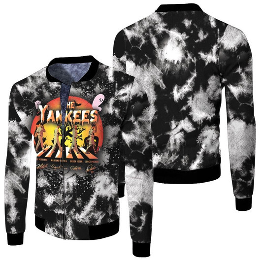 The New York Yankees Abbey Road Signatures Halloween Baseball Team Fleece Bomber Jacket