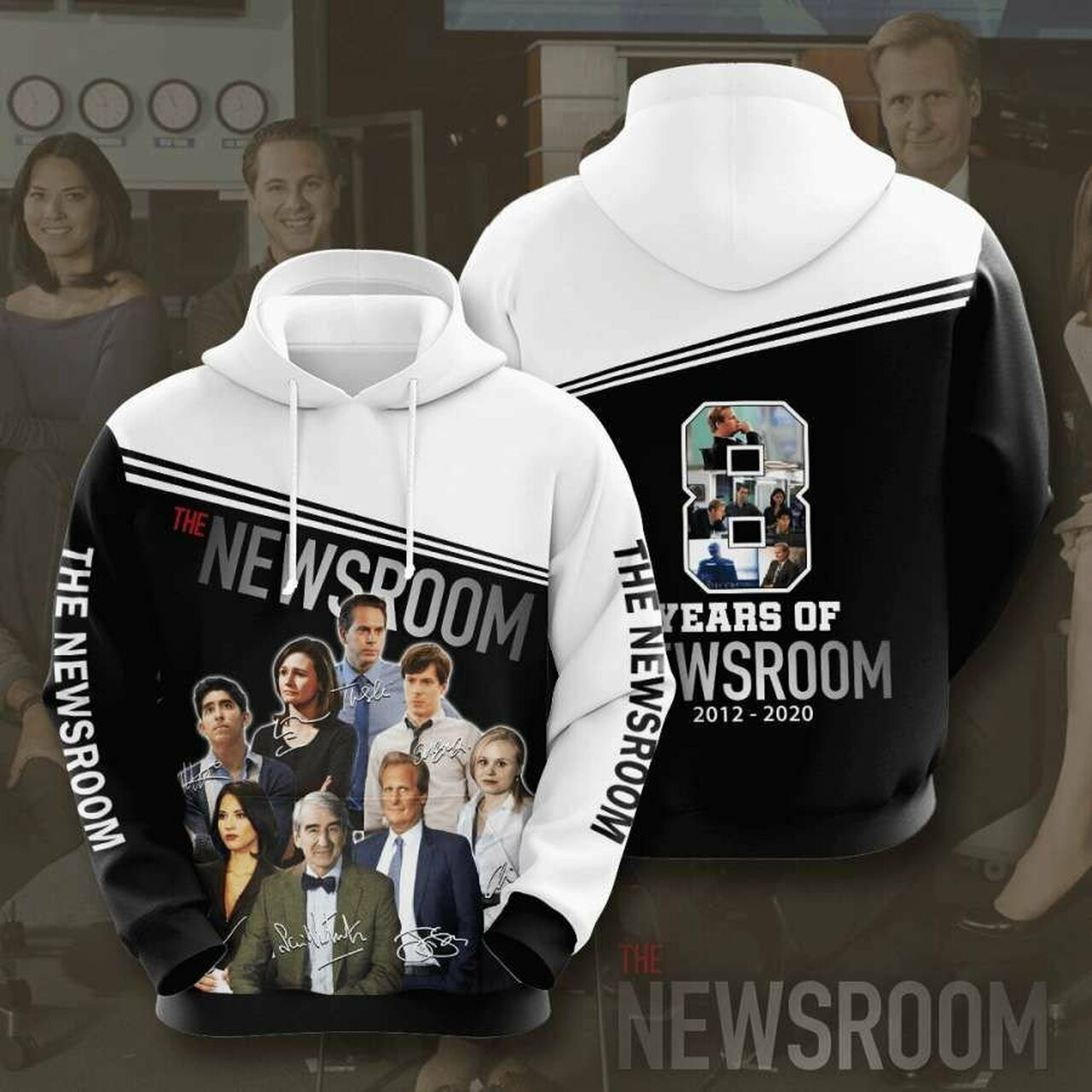 The Newsroom 3d All Over Print Hoodie