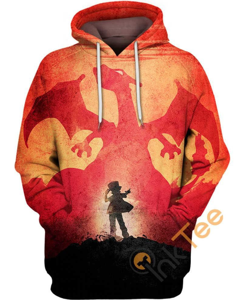 The Red Trainer Charizard Amazon Hoodie 3D Size S to 5XL