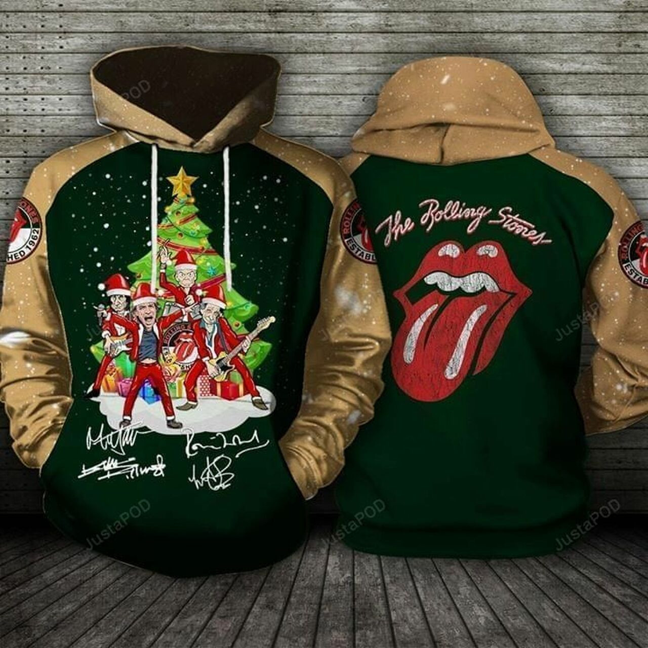 The Rolling Stones Merry Christmas 3d All Over Print Hoodie