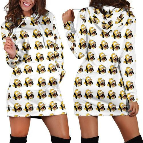 The Simpsons Hoodie Dress Sweater Dress Sweatshirt Dress 3d All Over Print For Women Hoodie