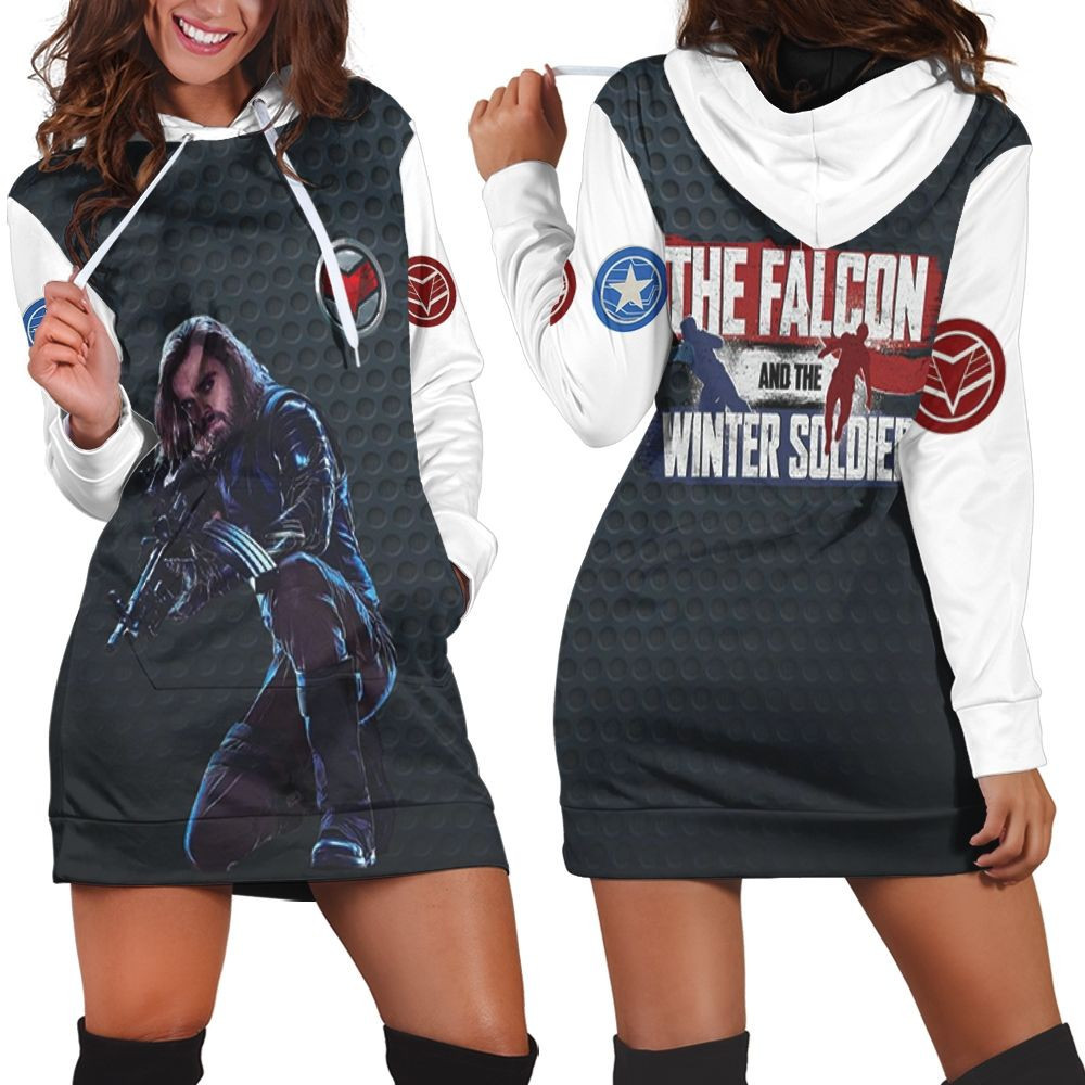 The Winter Soldier The Shadow Killer 1 Hoodie Dress Sweater Dress Sweatshirt Dress