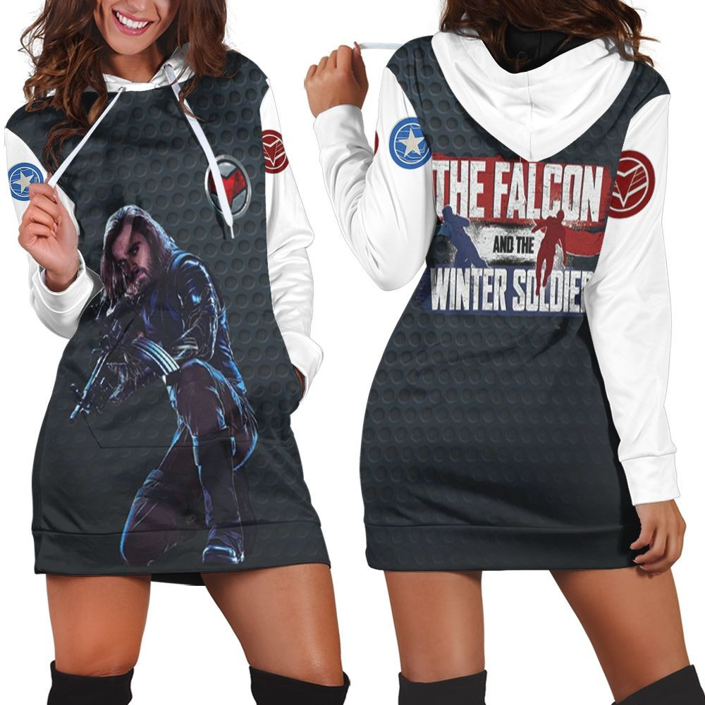 The Winter Soldier The Shadow Killer Hoodie Dress Sweater Dress Sweatshirt Dress