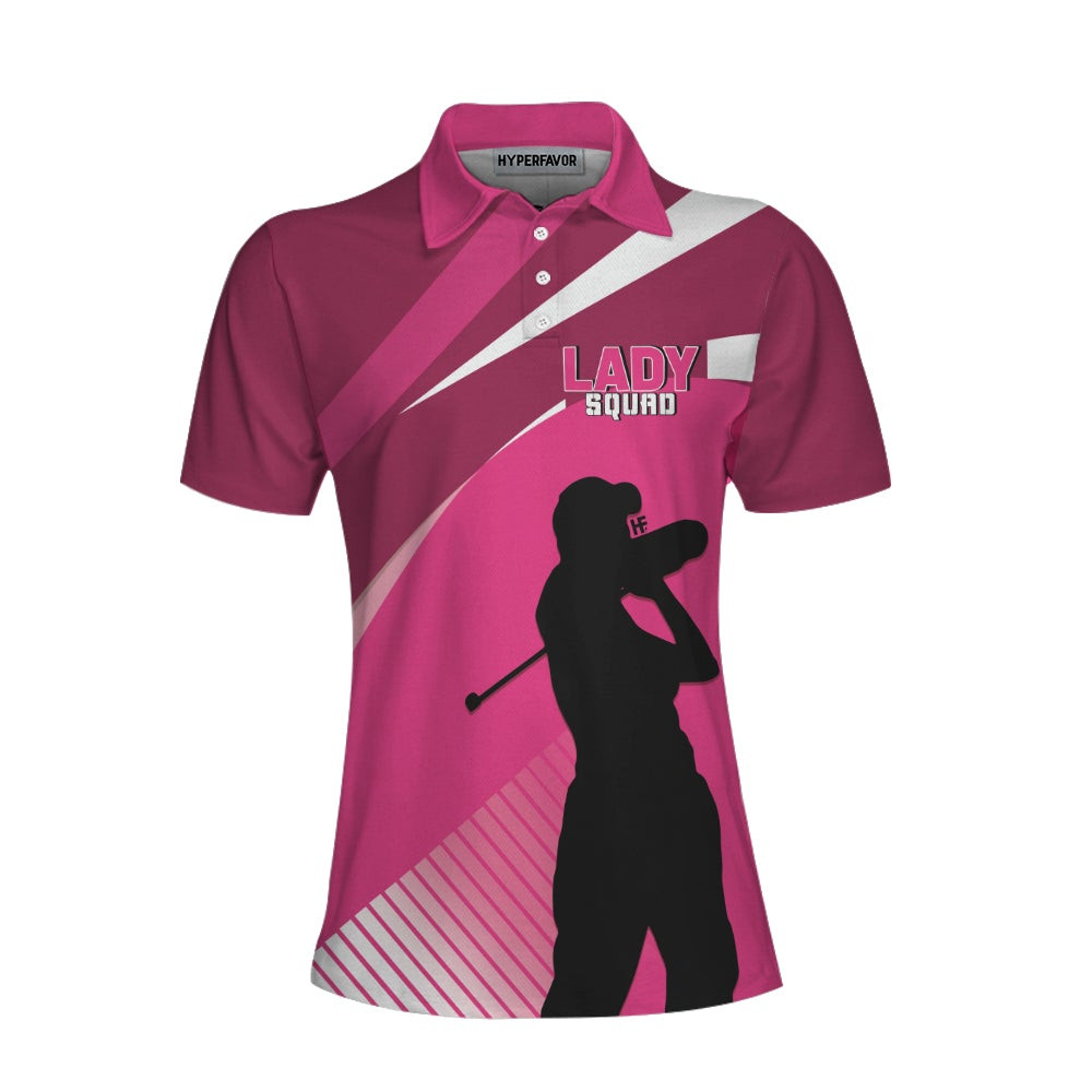 This Girl Can Golf Girl V2 Short Sleeve Women Polo Shirt Pink Golf Shirt For Ladies Cool Female Golf Gift