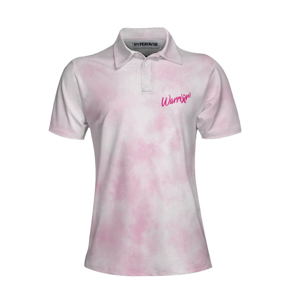 This Is My Fight Shirt Breast Cancer Awareness Short Sleeve Women Polo Shirt Pink Tie Dye Breast Cancer Shirt