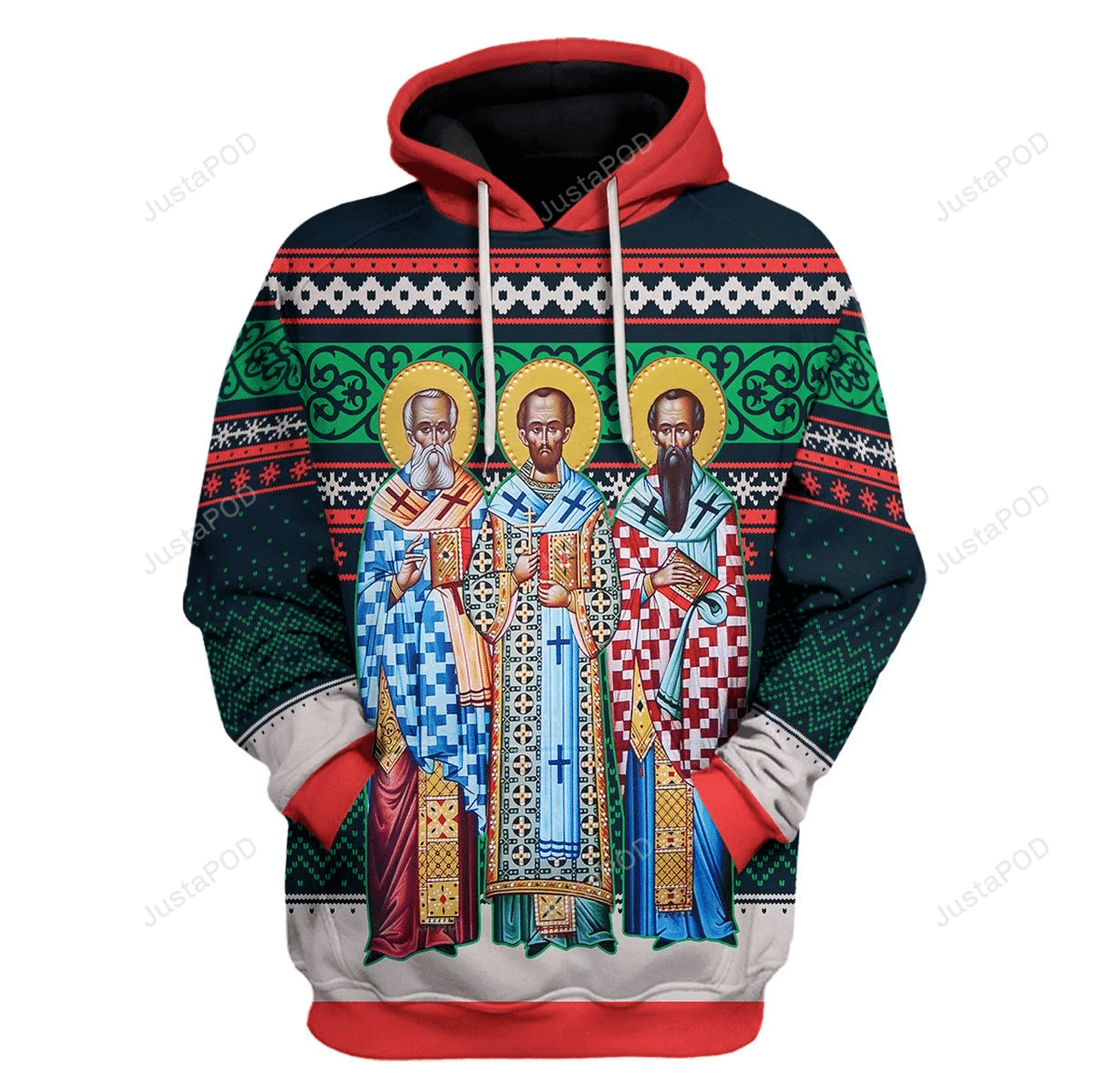 Three Great Hierarchs For Unisex 3d All Over Print Hoodie