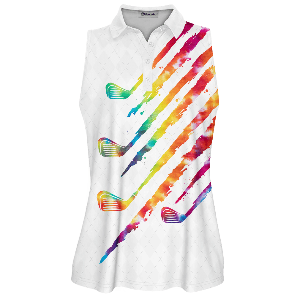 Tie-dye Addicted swing swear repeat V2 Sleeveless Polo Shirt Short Sleeve Long Sleeve Polo Shirt For Women