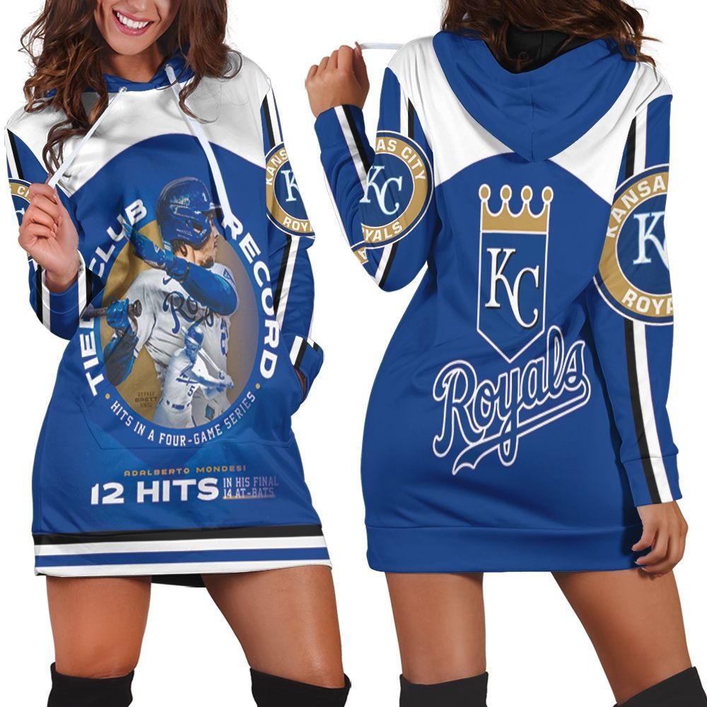 Tied Club Record 12 Hit In A Four-game Series Hoodie Dress Sweater Dress Sweatshirt Dress