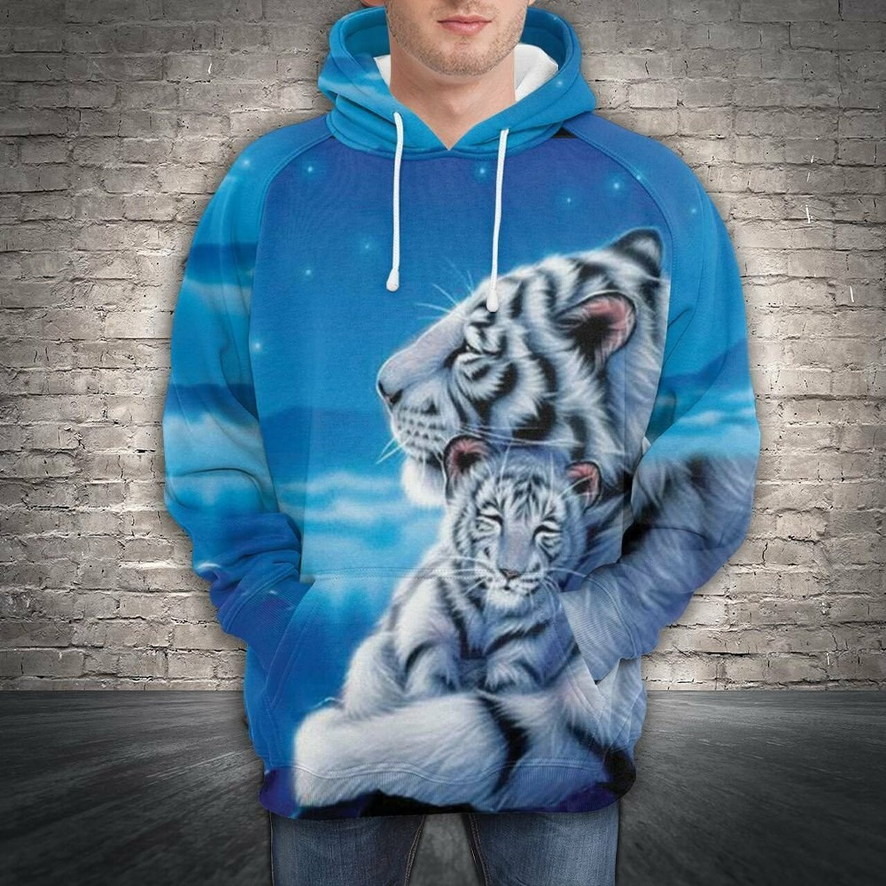 Tiger 3d All Over Print Hoodie