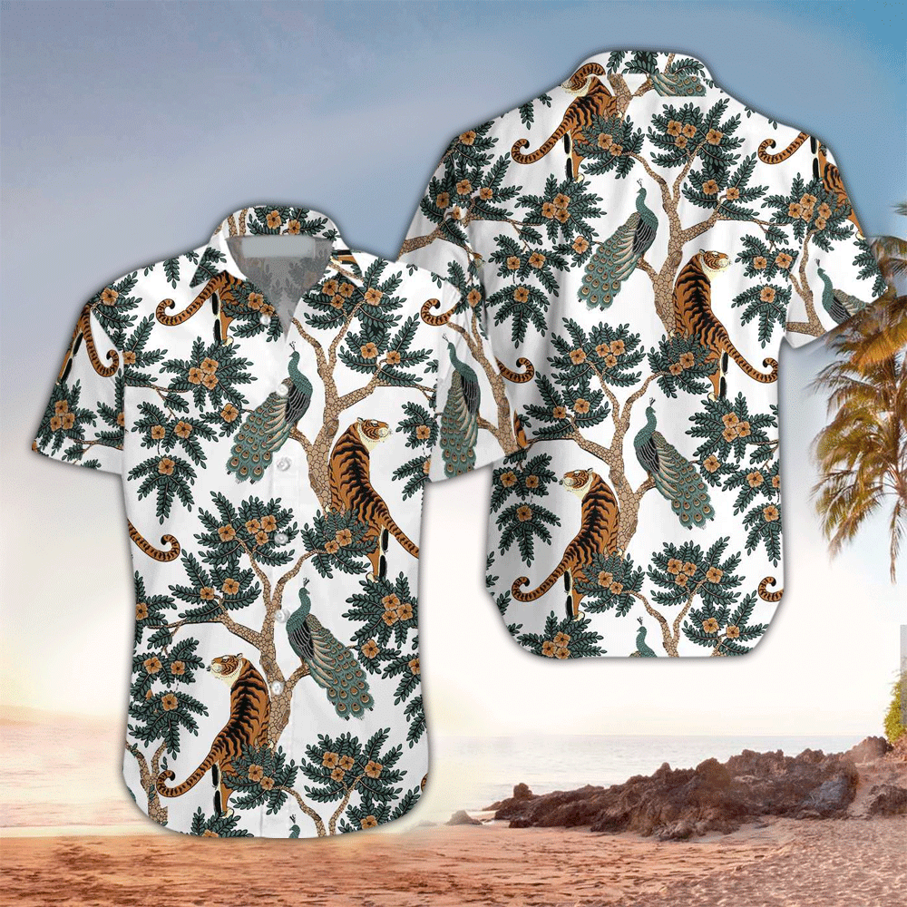 Tiger Aloha Shirt Hawaiian Shirt For Tiger Lovers Shirt for Men and Women