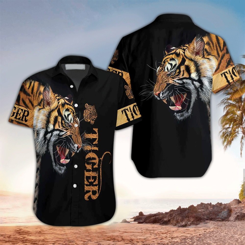 Tiger Aloha Shirt Hawaiian Shirt For Tiger Lovers Shirt for Men and Women